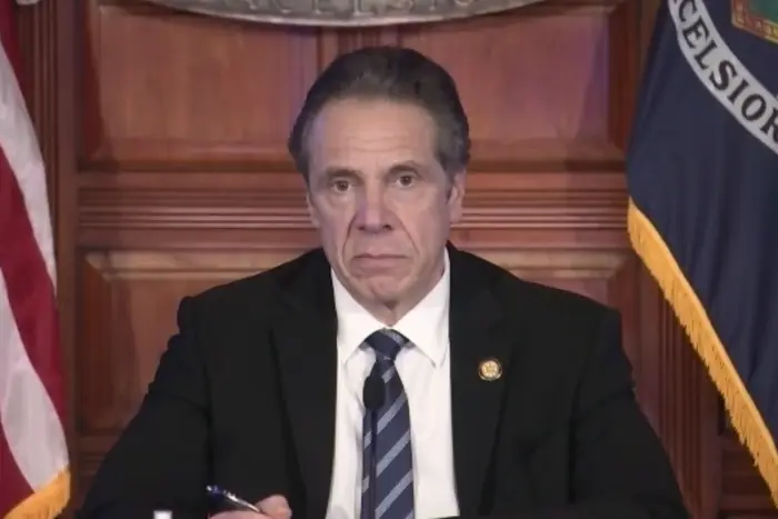 Governor Andrew Cuomo at a press briefing on January 6th, 2021.